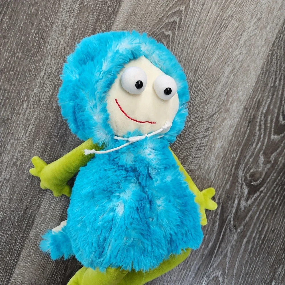 Scentsy Buddy Gilly the Monster Blue Green Plush Stuffed Animal Zipper Pocket